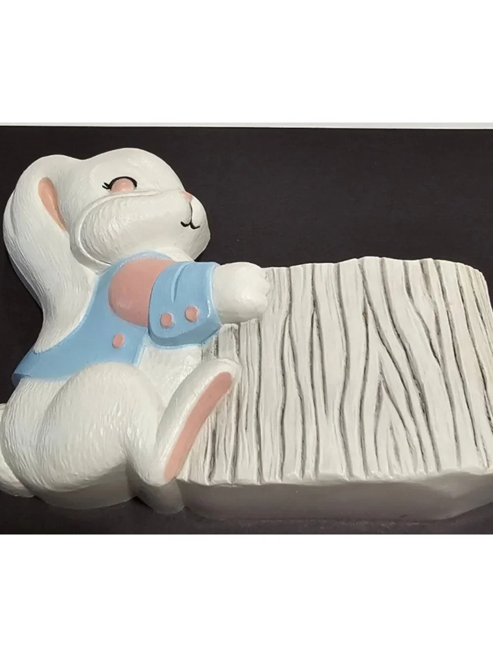 VTG 1990s Burwood Love Wall Decor and Wall Pockets Girl & Boy Bunny Rabbits- Bab